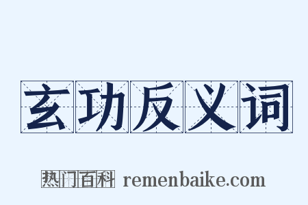 玄功反义词是什么意思的图片
